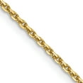 thumbnail image 3 of Primal Gold 14 Karat Yellow Gold 1.40mm Diamond-Cut Cable Chain, 3 of 8