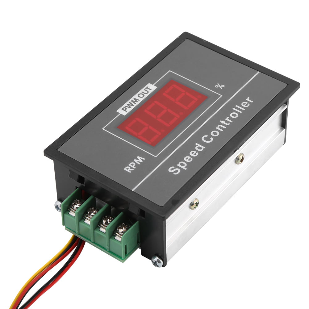 Digital LED DC 6V-60V 12V 24V 36V 48V 30A PWM DC Motor Speed Controller Switch 