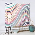 thumbnail image 3 of YFYANG Abstract Color Lines Tapestry, Bedroom Dormitory Living Room Decoration Tapestrys Wall Hanging , 59 x 59 in, 3 of 9