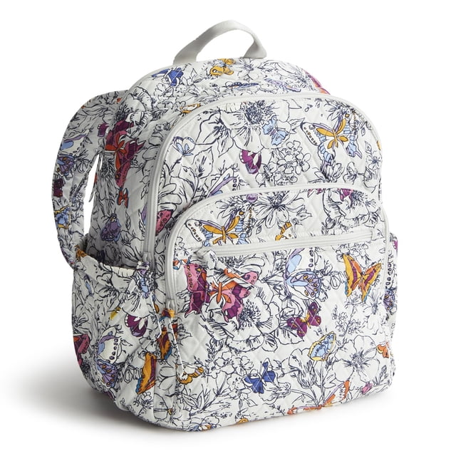 Mochila Vera Bradley Bancroft Premium Cotton Wing + Bloom