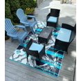 thumbnail image 2 of BalajeesUSA Outdoor Decor Patio Rugs \u2013 6x9, Aqua Blue Waterproof Affordable Multipurpose Woven Plastic Straw All-Weather Waterproof Rug Reversible Camper mat Awning 7100, 2 of 8
