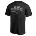 thumbnail image 2 of Men's Black Colorado Rockies We Are Icon T-Shirt, 2 of 3