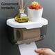 thumbnail image 3 of Bewildely Caja de pañuelos Universal para baño montada en la pared, almacenamiento resistente sin perforaciones, soporte para servilletas de papel Juegos de accesorios de baño Rosado Bewildely HA067212-01, 3 of 6