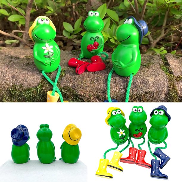 Xihbxyly Figuras Colgantes de Rana, Bonitas Decoraciones para Jardín, de Resina Resistente a La Intemperie, Alegran Los Espacios Exteriores, Perfectas para Jardines, Patios, Caminos y Uso Interior. J