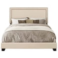 thumbnail image 2 of PRI Nailhead Upholstered King Bed in Cream White, 2 of 7
