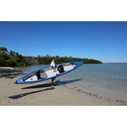 Sea Eagle 473RL RazorLite Inflatable Kayak - Lightweight, Drop Stitch, High Speed Inflatable Kayak for Touring - Solo or Tandem - w/Tall Back Seat(s), Paddle(s), Backpack, Skeg and Pump- Pro Package
