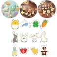 thumbnail image 4 of Galletas Dibujos Animados Moldes para Hornear Hojaldres Pascua Acero Inoxidable Suministros Fiesta Felices, 4 of 9