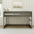 thumbnail image 2 of Max & Lily Loft Bed, Modern Farmhouse Wood Low Twin Loft Bunk Bed for Kids, Driftwood, 2 of 9