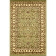 thumbnail image 1 of Unique Loom Voyage Tapis Design Complexe 4' x 6' Rectangle Vert/ivoire, 1 of 2