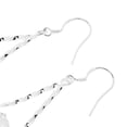 thumbnail image 3 of [] mujeres cordones de agua pendientes de parpadeantes plateados, 3 of 6