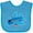 Turquoise, variant on Inktastic Jet Airplane Childs Plane Boys or Girls Baby Bib