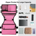 thumbnail image 6 of SupreGear Side Mount Walker Bag, Waterproof Folding Walker Organizer Pouch with Cup Holder, Double-Sided Storage, Floral Pink, 6 of 9