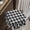 Country Black, variant on VHC Brands Farmhouse Country Annie Buffalo Check Blue Ruffled Chair Pad with Fabric Ties 16.5x18