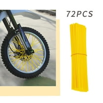 Wheel Spoke Decoration Set | 72-Piece Plastic Spoke Sleeves for Bicycle & Motorcycle | 24cm Length | Easy No-Tool Installation | Multiple Colors