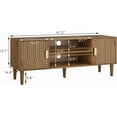 thumbnail image 2 of Smart FENDEE Modern TV Stand for 55" TV, Media Console with 2 Door for Living Room, Walnut, 2 of 8