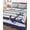 Grey, variant on Anchor Aqua King Size Down Alternative Comforter, Lightweight Comforter Quilt Bedding Set with Pillow Shams Modern Navy Blue White Striped Nautical All Seasons Bed Comforter Duvet Insert 96"x106"