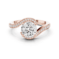 thumbnail image 5 of Zuwelria Promise Ring for Women | 1.73 Carat Stunning Round Shape Moissanite Diamond Engagement Rings for Her | 18K Rose Gold Plated over 925 Sterling Silver Size 6, 5 of 9