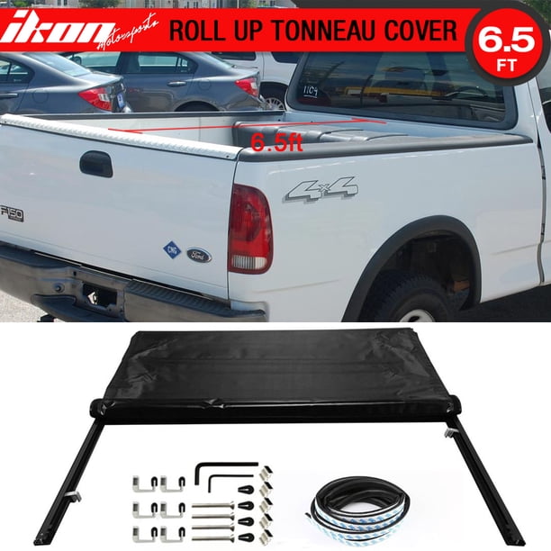 Fits 97 03 Ford F 150 With 78 Inch Bed Lock Soft Roll Style Black Tonneau Cover Walmart Com Walmart Com