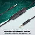 thumbnail image 3 of Cable de Auriculares Negro, TPE Enchufe Chapado en Oro de 3,5 mm a 3,5 mm Cable Anti-interferencia Plug and Play Juego de Auriculares para Logitech A10 Amonsee No, 3 of 5
