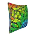 thumbnail image 2 of Susaid Rainbow Butterflies Print Velvet Throw Pillow Covers Home Art Deco Pillowcase Square Pillow Case Cushion Cover for Bed Sofa Living Room Car Indoor and Outdoor-20"x20", 2 of 8