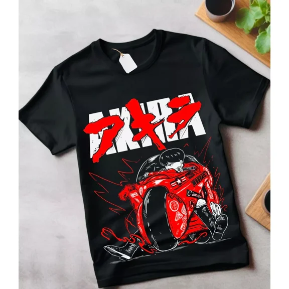 VINTAGE AKIRA T-Shirt Manga Anime Kaneda Tetsuo Katsuhiro Otomo Neo Tokyo Tee gift