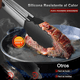 thumbnail image 3 of Juego de 5 Pinzas de Cocina de Silicona y Acero Inoxidable con Espátulas UNIVERSOENLINEA, 3 of 10