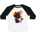 thumbnail image 3 of Inktastic Halloween Cat, Cute Cat, Black Cat, Witch Hat Boys or Girls Toddler T-Shirt, 3 of 5