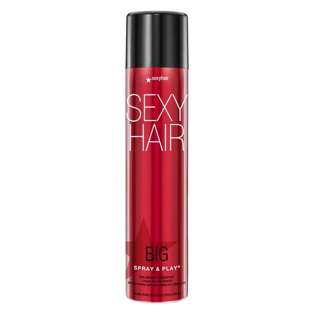 SexyHair Big Spray & Play Spray Voluminizador | Fijación y brillo | Resistencia a la humedad hasta 72 h | Todo tipo de cabello