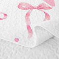 thumbnail image 5 of Manfei Personalized Letter N Twin Quilt Set,Cute Pink Bowknot Twin Coverlet Set,3pcs,1 Bedspread and 1 Pillowcase, 5 of 7