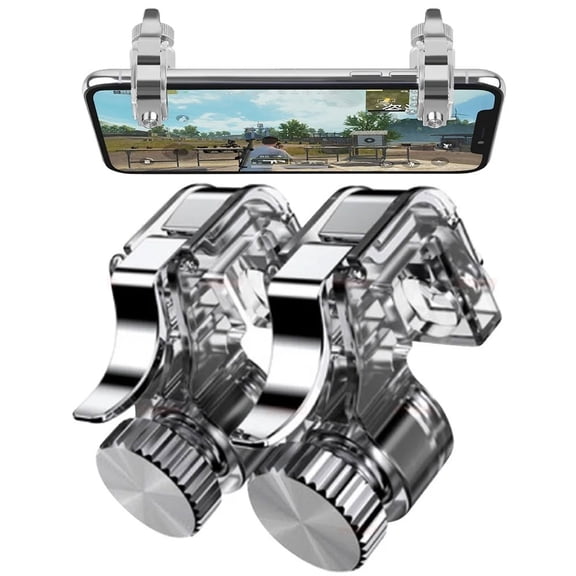 STONEGO 1Pair Mobile Phone Shooting Game Triggers - Metal Joystick L1R1 Shooter Controller for Enhanced Gaming Experience - Compatible with Phone Gamepad