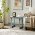 thumbnail image 2 of Kings Brand Furniture Charlie Square Side End Table, Couch Bedside Nightstand Sofa Table for Living Room/Bedroom/Office, Grey, 2 of 6
