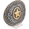 thumbnail image 4 of Montana Silversmiths 2 Tone Barbed Texas Star - Acc Buckle  - A530, 4 of 4