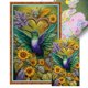 thumbnail image 1 of Kit Punto Cruz Con Pájaro Y Girasol Hilo Algodón Bordado 11CT 35x60cm, 1 of 9