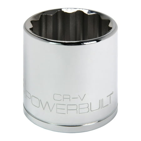 UPC: 0028907054360 | Powerbuilt 1/2 Inch Drive x 36 MM 12 Point Shallow Socket – 642028