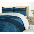 thumbnail image 5 of Ambesonne Scenic Summer Duvet Cover Set, Night Countryside Art, 2-Calking, Blue Teal, 5 of 7