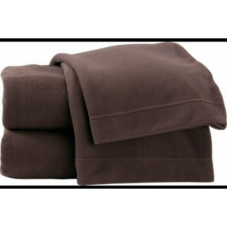 Soft & Lofty Fleece Sheet Set Rich Brown Full Bed Size Sheets Bedding
