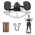 thumbnail image 3 of Rock Stepper, Rock Stepper Side to Side, Low-Shock Lateral Rocking Fitness Stepper, Workout Exercise Equipment with LCD Monitor and Resistance Bands for Legs, Glutes, Abs, 3 of 10