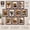 Brown, variant on 4x6 Picture Frame Set of 10, Multi Photo Frames Collage for Wall or Tabletop Display, Includes 3.5x5 with Mat or 4x6 Without, White Home Decor Frames