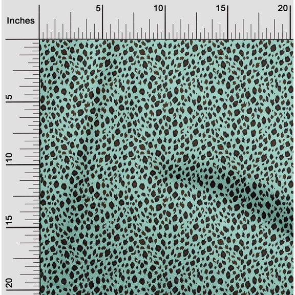 oneOone Viscose Jersey Fabric Leopard Animal Skin Print Fabric BTY 60 Inch Wide