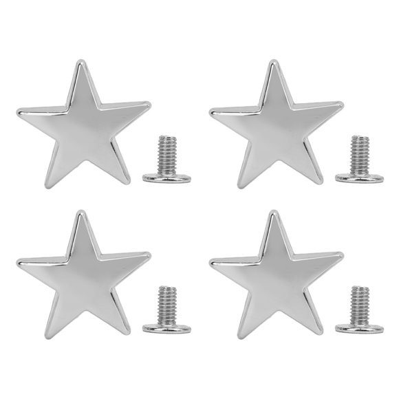 10 Pcs Rivets en Métal, Mignonnes Têtes de Clous en Forme d'Étoile avec Vis PH de 7mm pour Chaussures Sacs Décoration de Vêtements