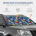 thumbnail image 4 of Xecao Animals Rescue Team for Foldable Car Sun Shades (2-Pack) offer sun protection with an easy-fold design for convenient windshield shading., 4 of 7