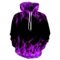 thumbnail image 1 of CVLIFE Chandail en Molleton Décontracté pour Hommes à Cordon Impression Numérique 3D Pull Sport Chandails à Capuchon Violet 2TG, 1 of 2