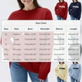thumbnail image 3 of YueHuiYing Women Long Sleeve Sweatshirts Oversized Crewneck Pullover Hoodies Casual Knit Tops Sweater, 3 of 6