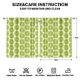 thumbnail image 2 of Boys Girls Kids Nursery Curtains Kiwi Tile Print Pattern Window Drapes for Living Room Bedroom Playroom Decor Rod Pocket 52x63Inch 2 Panels, 2 of 2