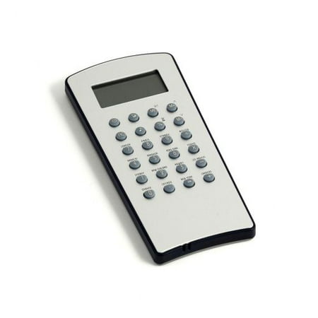 Bey-Berk International World Time Alarm Clock with Calculator - Silver Plated