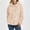 B, variant on Women Hooded Outwear Coat for Winter Warmth with Wool Blend Zipper Pockets Contemporary Outerwear Blue L