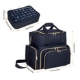 thumbnail image 2 of TANPADUAJI Nail Polish Organizer Holds 80 Bottles (15ml - 0.5 fl.oz)and a Nail Lamp , Nail Bag Organizer Case with 2 Removable Bags and Manicure Tools Storage Sections,Black, 2 of 6