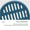 thumbnail image 4 of sweethay Cesta de ducha azul amarillo plástico ahuecado con asas plegables cesta de almacenamiento organizador para baño cocina escuela dormitorio Accesorios de baño sweethay HA014237-00, 4 of 6