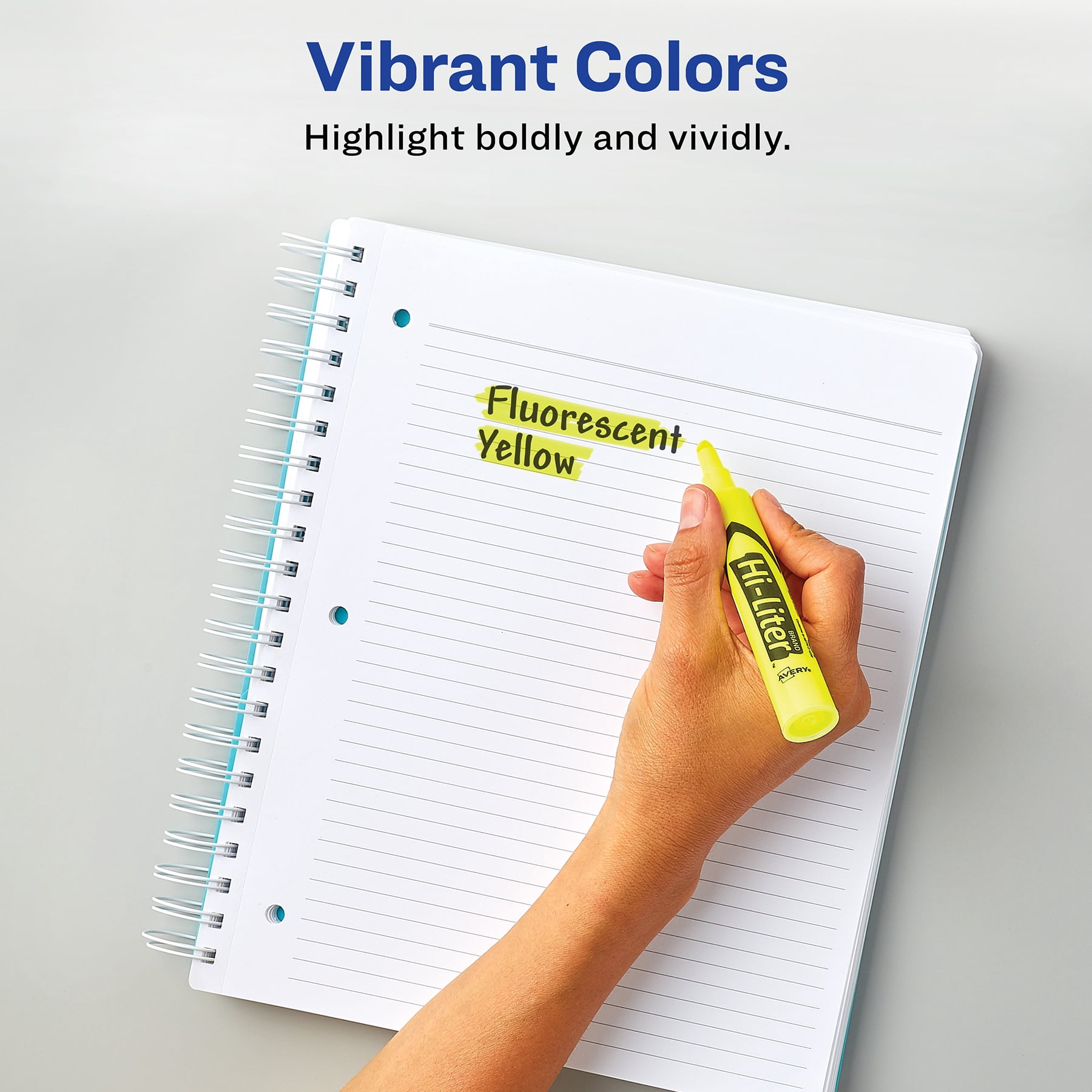 Avery Hi-Liter Desk-Style Highlighters, Assorted Colors, Smear Safe, Nontoxic, 4 Per Pack, 4 Packs
