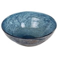 thumbnail image 3 of Uttermost Genovesa Coastal Blown Glass Decorative Bowl in Aqua Blue/Gold, 3 of 6